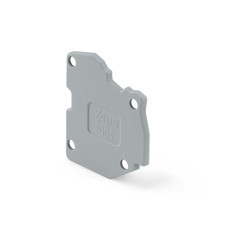 End plate, for modular TOPJOBS connector, 1.5 mm thick, gray