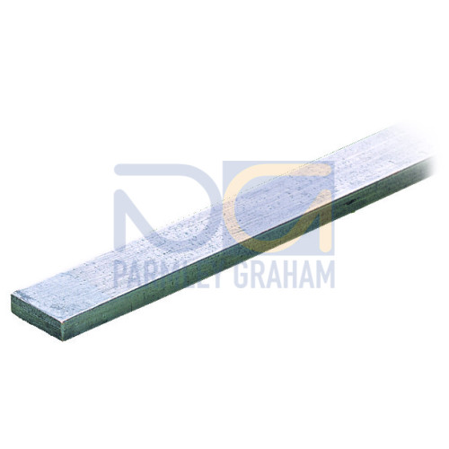 Busbar, tin-plated, 30 mm long, Cu 10 mm x 3 mm, silver-colored