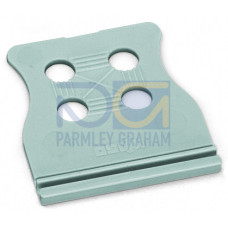 Strain Relief Plate, Can Be Snapped On Tap-Off Modules 6 mm Wide Gray