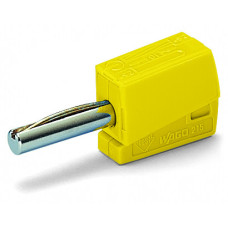 Banana Plug, For Socket 4 mm &Oslash; Yellow