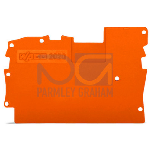 End And Intermediate Plate, 1 mm Thick Orange