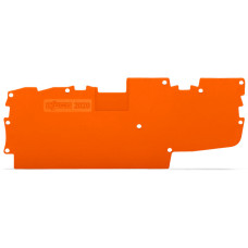 End and intermediate plate, 1 mm thick, orange