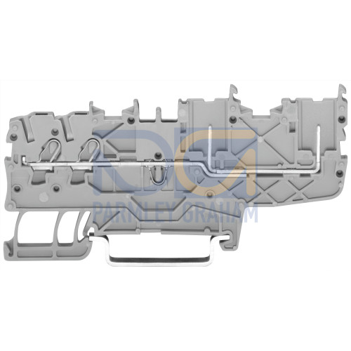 2-Conductor/2-Pin Carrier Tb, According To En 60715 Gray