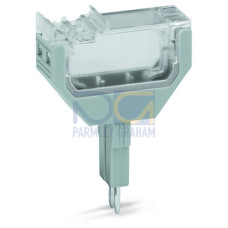 Empty Component Plug Housing, 10.4 mm Wide 2-Pole Gray