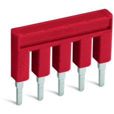 Push-In Type Jumper Bar, Insulated 10-Way Red