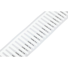 Wire Marker For Sleeves, Plain 23 X 4 mm White