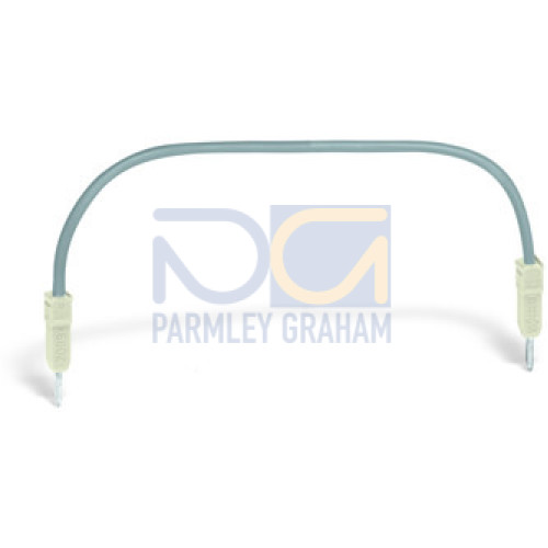 Push-in type wire jumper insulated L = 110 mm gray