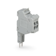 Modular TOPJOBS connector, modular, for jumper contact slot, 2-pole, 1, 00 mm, gray