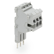 Modular TOPJOBS connector, modular, for jumper contact slot, 2-pole, 1, 50 mm, gray