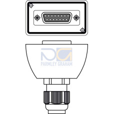 The Connection cable from . Connection: Sub-D, Axial, Female, 15 -pin;