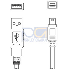 Service line Suitable for interface: USB; Connection 1: USB; Connection 2: USB; Shielded: Yes; Cable length: 1,500 mm; Sheathing material: PVC