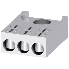 Triple terminal 3x 2.5 - 16 mm2, for size NH00 1-pole with flat terminal