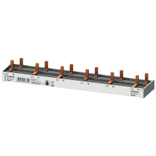 Compact pin busbar, 10 mm2, connection 3P/N 6x AFDD 5SM6 + 6x compact device