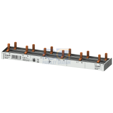 compact Pin Busbar, 10mm2 connection: 1p/N 6x AFDD + 6x compact device  1-pole touch protected 12 MW fixed length