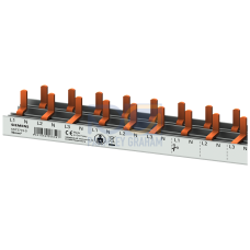 compact Pin Busbar, 10mm2 connection: 3p/N compact device 1 MW touch protected 1000mm cuttable