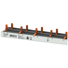 Compact pin busbar, 10 mm2, connection 3P/N AFDD 5SM6 + compact device 1 MW