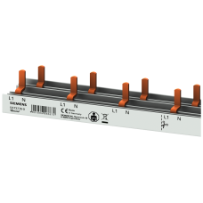 Compact pin busbar, 10 mm2, connection 1P/N AFDD 5SM6 + compact device 1 MW