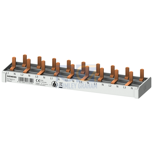 Compact pin busbar, 10 mm2, connection 3P/N 9x compact device 1 MW