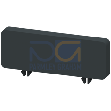 Labeling plate, without inscription, 10 units, accessories for main and emergency switching-off swit