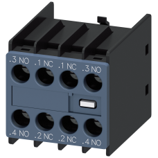 Auxiliary switch 2 NO+2 NC current paths: 1 NO, 1 NC, 1 NO for contactor relays/motor contactors S00/S0