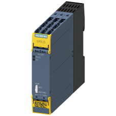 3SK1 - Standard basic units with 1 x single or dual channel input + 3 x F-RQ (relay enabling circuits), 24 V AC/DC