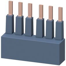 3-phase busbar for 2 3RM1 motor starters