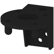 Bracket for foot mounting, accessory for signaling columns, with diameters 50 mm and 70 mm