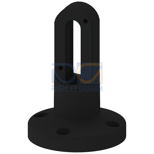 Bracket for wall mounting, For double-sided mounting, without foot and pipe, accessory for signaling