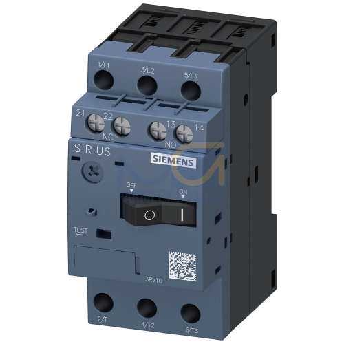 Circuit breaker size S00 for motor protection, CLASS 10 A-release 0.11...0.16 A N-release 2.1 A Scre