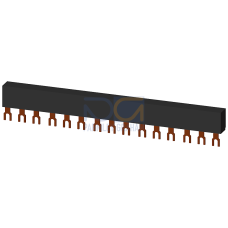 3-ph. busbars modular spacing 45 mm for 5 switches, connections in fork shape