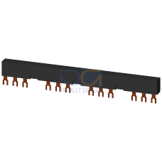 3-phase busbars Modular spacing 63 mm for 4 switches and accessories Fork shape connections