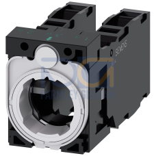 Holder for 3 modules, plastic, 1 NO+1 NC, 1 NO+1 NC, screw terminal