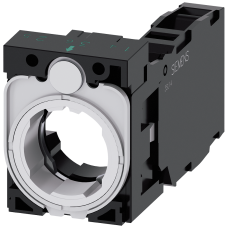 Holder for 3 modules, plastic, 1 NO+1 NC, screw terminal