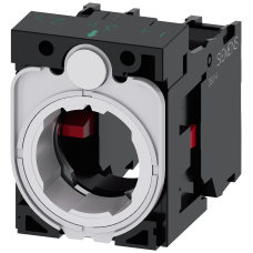 Holder for 3 modules, plastic, 1 NC, 1 NC, screw terminal