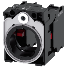 Holder for 3 modules, metal, 1 NC, 1 NC, screw terminal