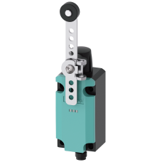 Position switch, with twist lever, metal housing 40 mm, 1 NO/1 NC, 5-pole, with 2 LEDs