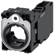 Holder for 3 modules, metal, 1 NO+1 NC, screw terminal