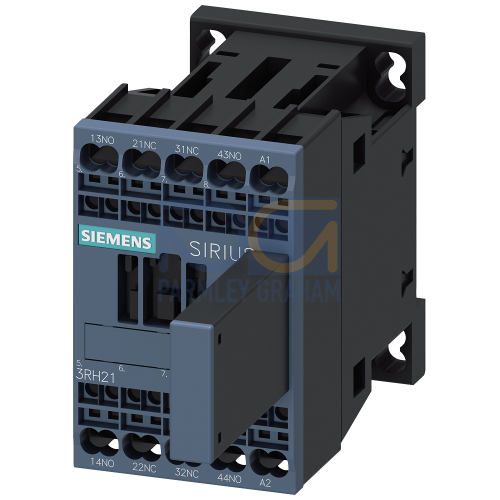 Contactor relay, 2 NO + 2 NC, 230 V AC, 50 / 60 Hz, Size S00, Spring-type terminal with RC element plugged on