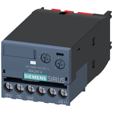 Solid-state time-delayed auxiliary switch OFF delay with control signal Relay 1 changeover contact 2