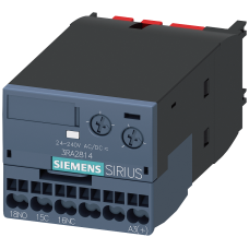 Solid-state time-delayed auxiliary switch OFF delay with control signal Relay 1 changeover contact 2