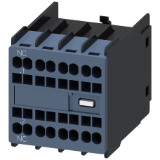 Auxiliary switch on the front, 1 NC Current path 1 NC for 3RH and 3RT spring-type terminal .1/.2