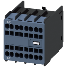 Auxiliary switch on the front, 1 NO Current path 1 NO for 3RH and 3RT spring-type terminal .3/.4