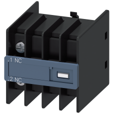 Auxiliary switch on the front, 1 NC Current path 1 NC for 3RH and 3RT Ring cable lug connection .1/.