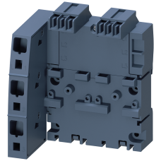 3-ph. busbar with infeed left for 2 circuit breakers S00 and S0