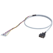 I/O cable, 1 m cable with 20-pin MDR connector (free pins to controller side)