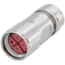 Power connector straight for S-1FL6 HI 4-pole insulator Union nut 4x socket contact (1-2.5 mm2) For cable diameter 7.5-12 Contents 5 units