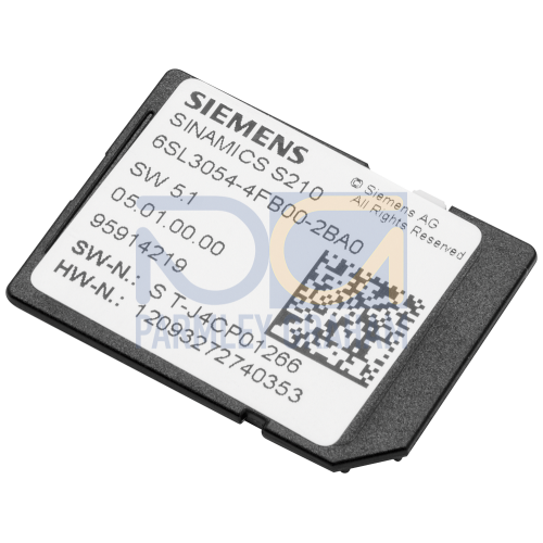 SINAMICS S210 SD card 512 MB including licensing (Certificate of License, stored on the card) V5.2 SP3 HF18