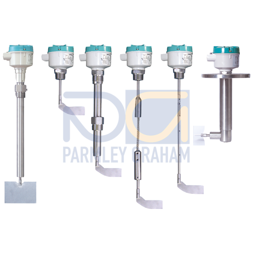 SITRANS LVS200 Vibrating fork point level switch, standard design: level and material detection in dry bulk solids. Extension options to 4 m (13.12 ft). With advanced testing, output, and durability