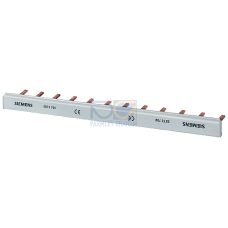 Pin busbar, finger-safe, 16 mm2 1-phase, 1016 mm long, can be cut