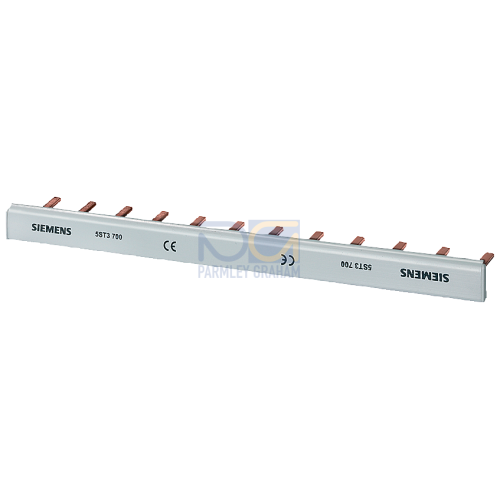 Pin busbar, finger-safe, 16 mm2 1-phase, 1016 mm long, can be cut